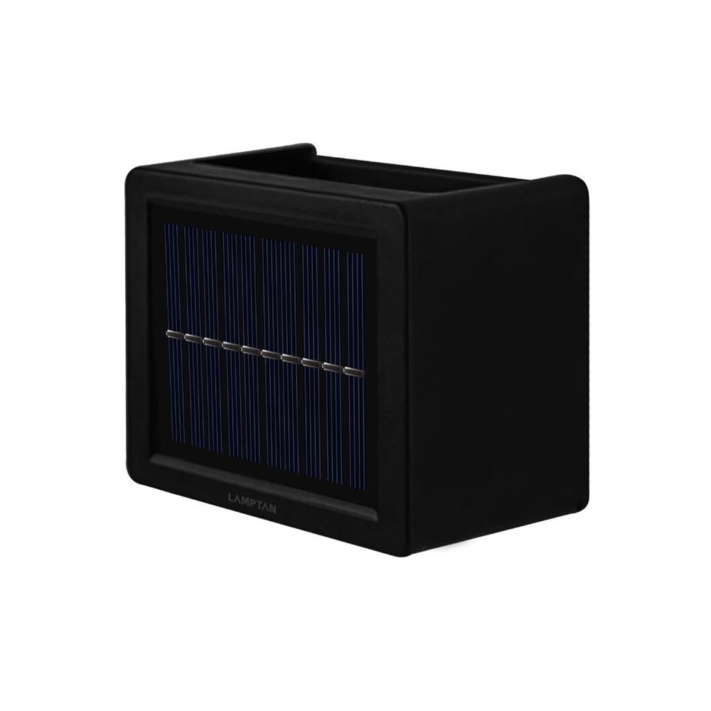 ไฟผนังภายนอก SOLAR LAMPTAN RE-BEAM 3 วัตต์ DAYLIGHT/WARM WHITE สีดำ