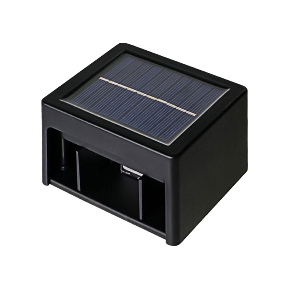 ไฟผนังภายนอก SOLAR LAMPTAN RE-BEAM 3 วัตต์ DAYLIGHT/WARM WHITE สีดำ