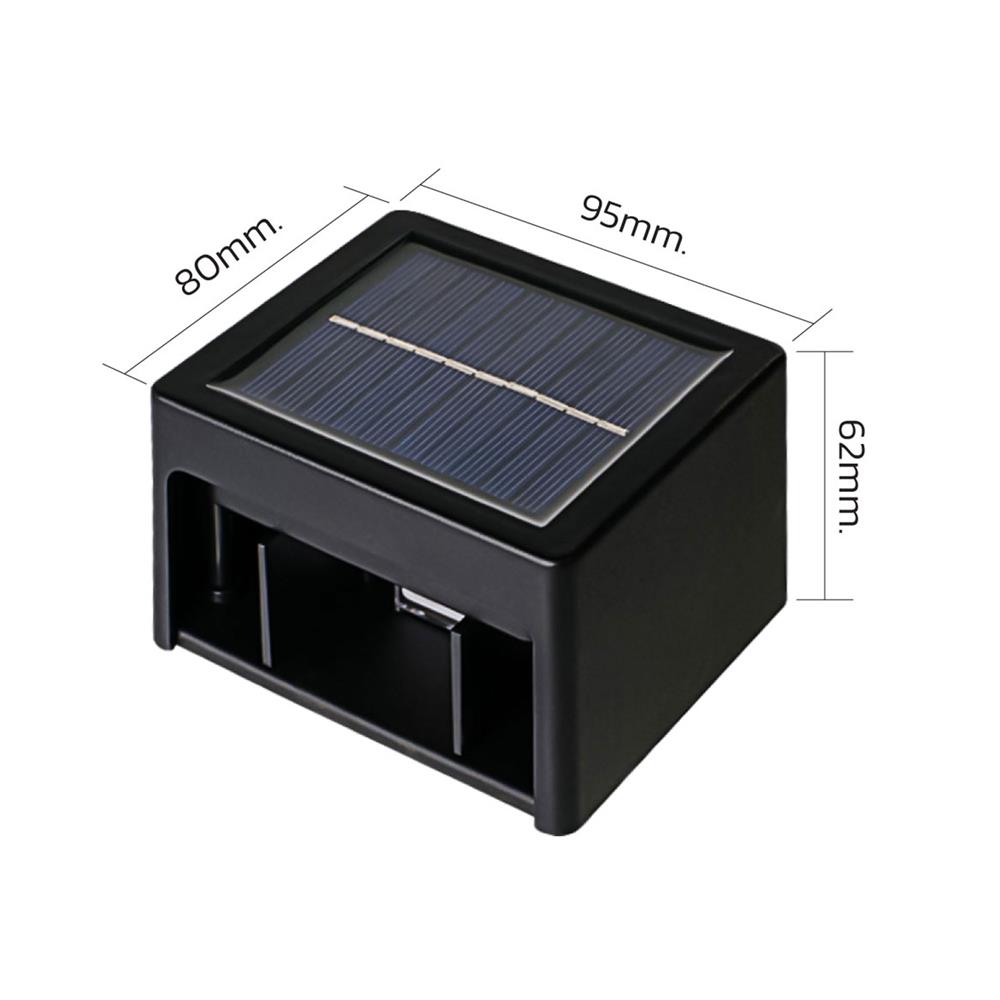 ไฟผนังภายนอก SOLAR LAMPTAN RE-BEAM 3 วัตต์ DAYLIGHT/WARM WHITE สีดำ
