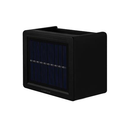 ไฟผนังภายนอก SOLAR LAMPTAN RE-BEAM 3 วัตต์ DAYLIGHT/WARM WHITE สีดำ_0