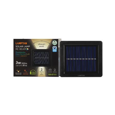 ไฟผนังภายนอก SOLAR LAMPTAN RE-BEAM 3 วัตต์ DAYLIGHT/WARM WHITE สีดำ_4