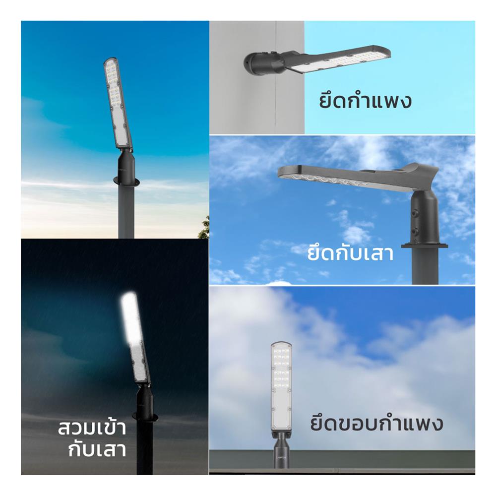 ไฟถนน LED LAMPTAN SKYLINE 50 วัตต์ DAYLIGHT สีดำ