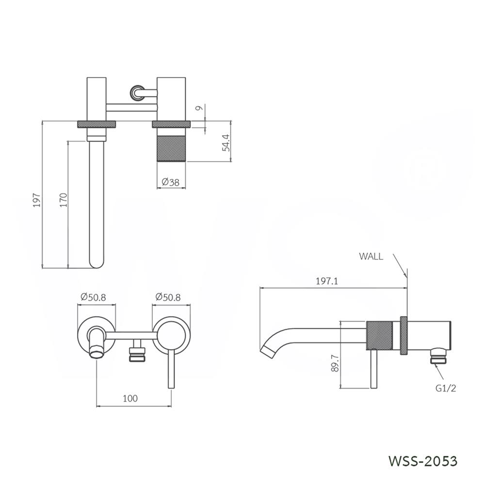 ก๊อกอ่างล้างหน้าผสม WS WSS-2053