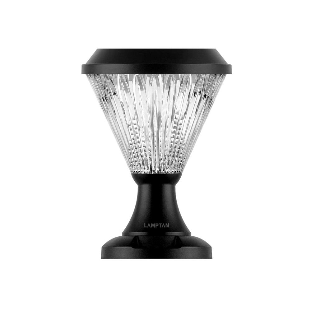 ไฟหัวเสา SOLAR LAMPTAN SPOUT 15 วัตต์ DAYLIGHT/COOL WHITE/WARM WHITE สีดำ