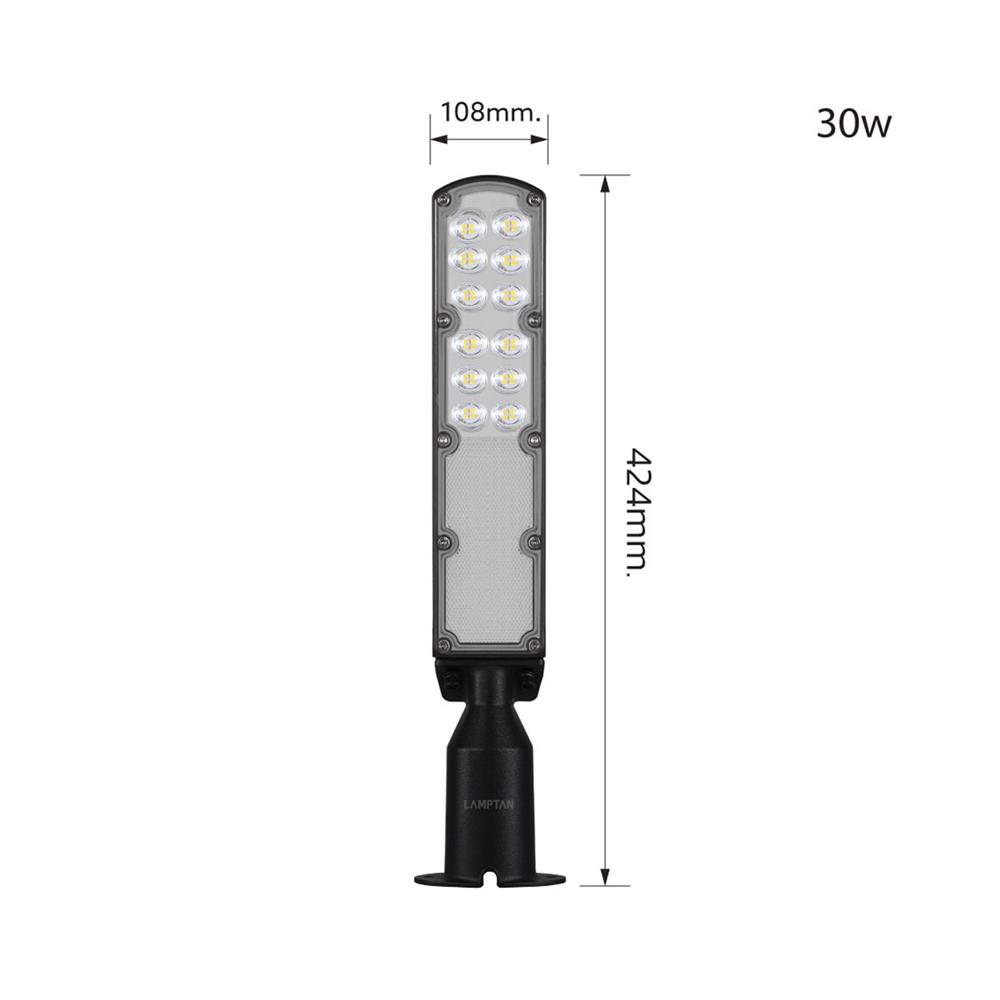 ไฟถนน LED LAMPTAN SKYLINE 30 วัตต์ DAYLIGHT สีดำ