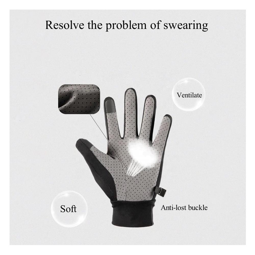 ถุงมือออกกำลังกาย WINDS GLOVE SIZE L สีเทา