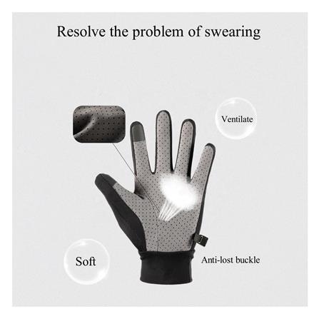 ถุงมือออกกำลังกาย WINDS GLOVE SIZE L สีเทา_1