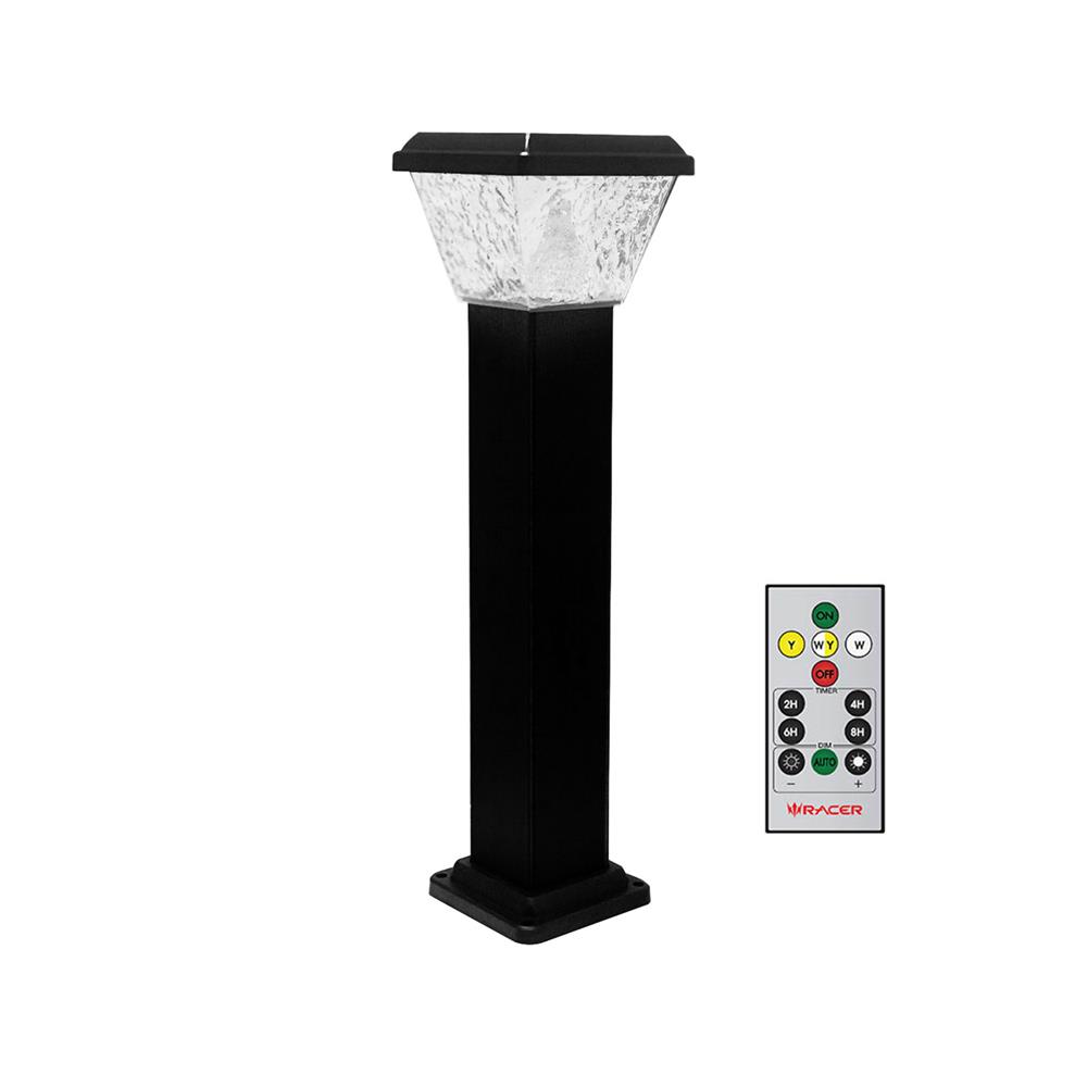 ไฟทางเดิน SOLAR RACER BOLLARD PALACE2 30 วัตต์ DAYLIGHT/COOL WHITE/WARM WHITE สีดำ