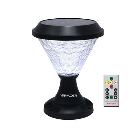 ไฟหัวเสา SOLAR RACER POSTTOP PALACE1 30 วัตต์ DAYLIGHT/COOL WHITE/WARM WHITE สีดำ_0