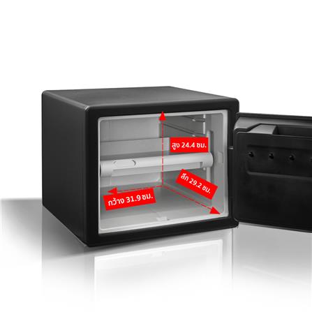 ตู้นิรภัยมือหมุน SENTRYSAFE SFW082DTB สีดำ_4
