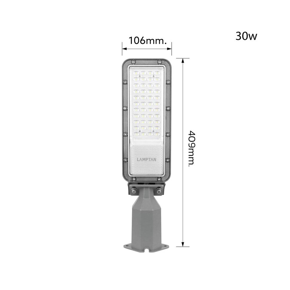 ไฟถนน LED LAMPTAN LEADER2 30 วัตต์ DAYLIGHT สีเทา