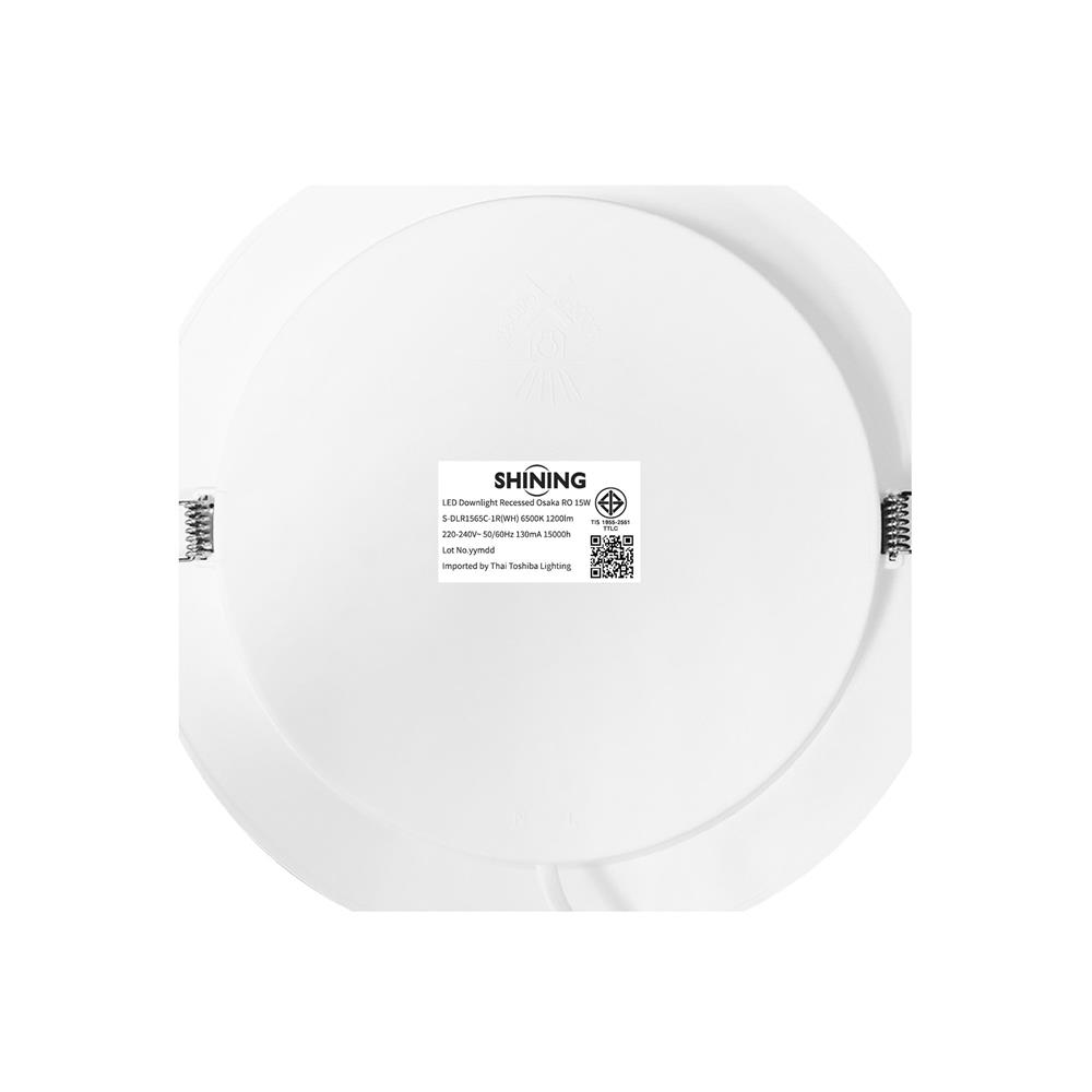 ดาวน์ไลท์ LED SHINING OSAKA 6 นิ้ว 15 วัตต์ DAYLIGHT สีขาว