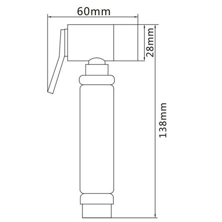 สายฉีดชำระครบชุด NOVABATH IS-3311N สีโครม_1