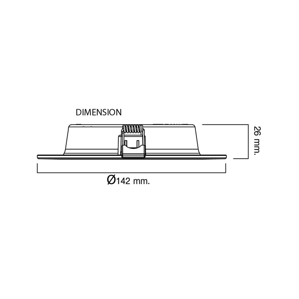 ดาวน์ไลท์ LED SHINING OSAKA 5 นิ้ว 9 วัตต์ DAYLIGHT สีขาว