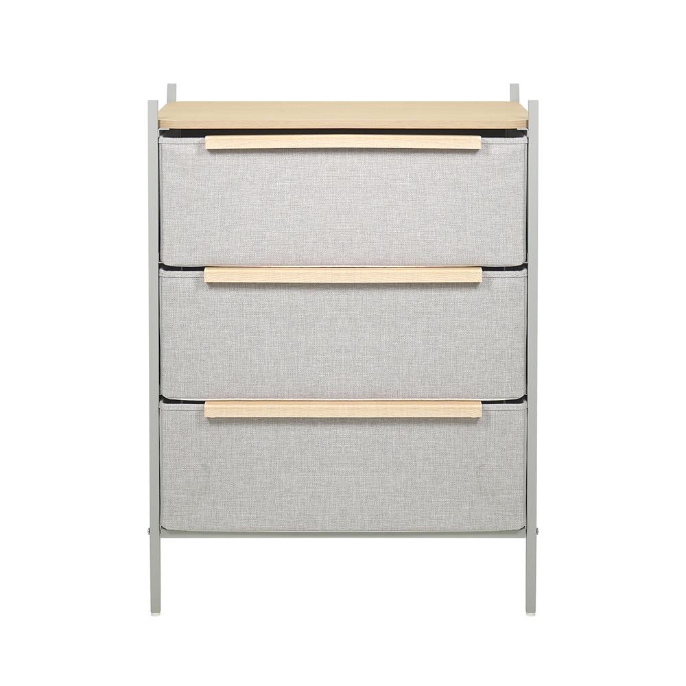 ชั้นลิ้นชักผ้า 3 ชั้น STACKO JAZE 57.5X38.9X78.8 ซม. สีเทา