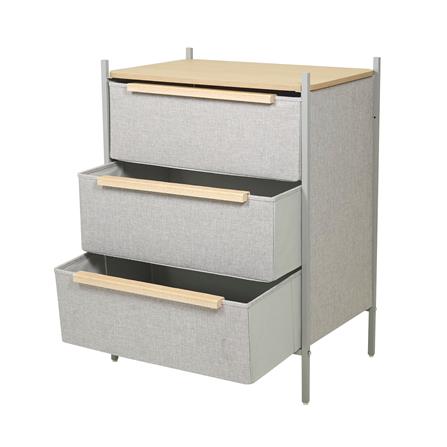 ชั้นลิ้นชักผ้า 3 ชั้น STACKO JAZE 57.5X38.9X78.8 ซม. สีเทา_2