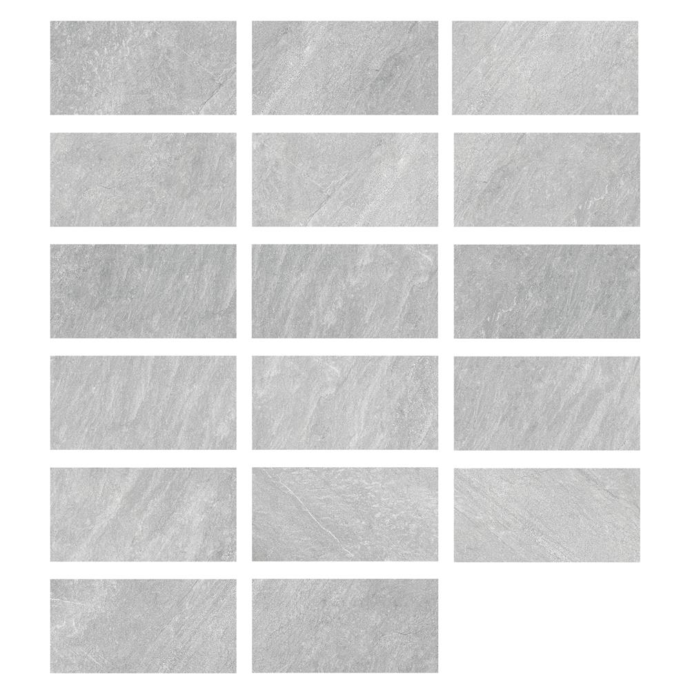 กระเบื้องพื้นพอร์ซเลน 30x60 ซม. COTTO แมตโต เทาอ่อน PM 1.44 ตร.ม.