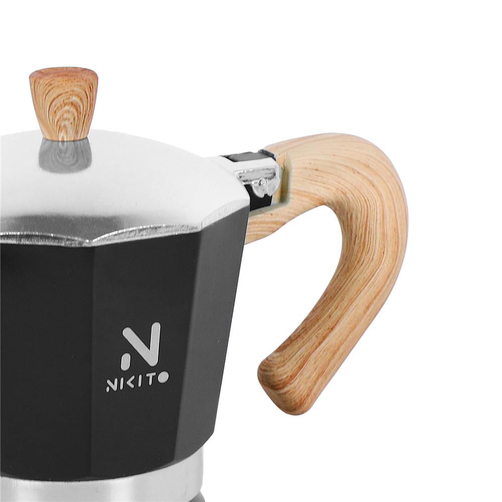 หม้อต้มกาแฟ NIKITO 6 CUPS สีดำ