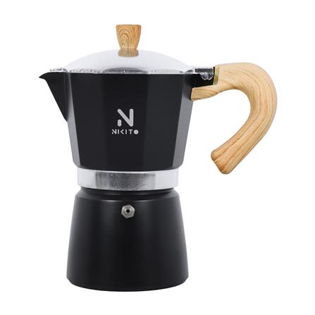หม้อต้มกาแฟ NIKITO 6 CUPS สีดำ_1
