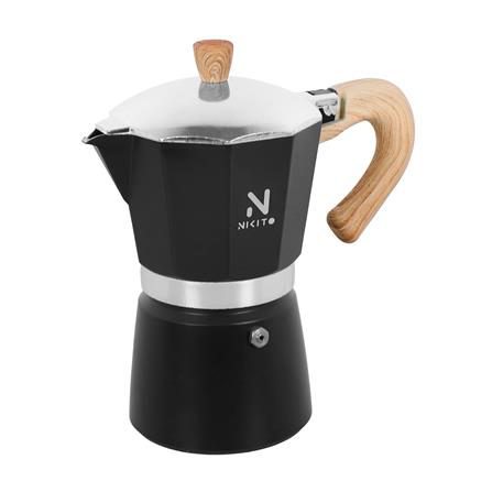 หม้อต้มกาแฟ NIKITO 6 CUPS สีดำ_2