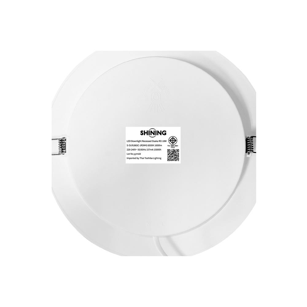 ดาวน์ไลท์ LED SHINING OSAKA 8 นิ้ว 18 วัตต์ DAYLIGHT สีขาว