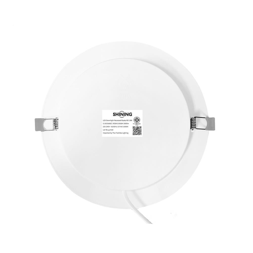 ดาวน์ไลท์ LED SHINING OSAKA 8 นิ้ว 18 วัตต์ DAYLIGHT สีขาว