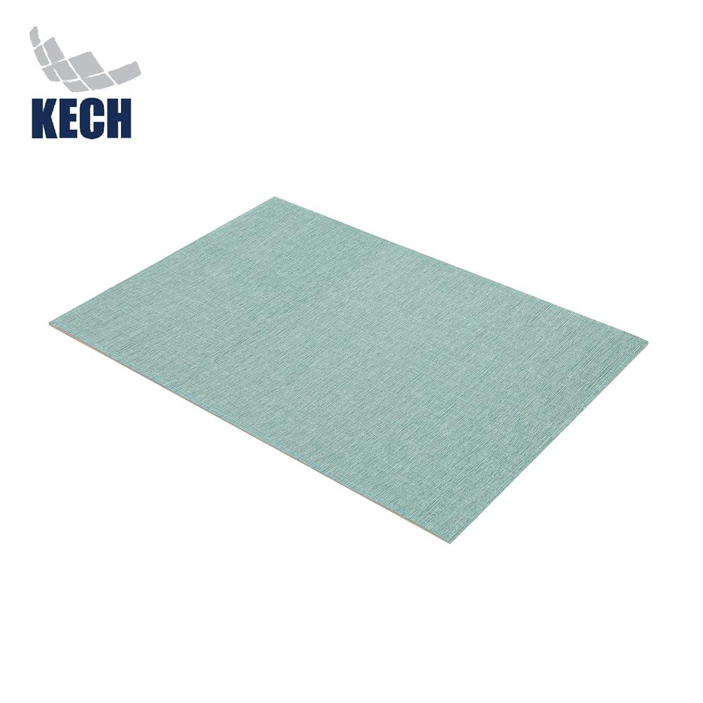 แผ่นรองจานหนัง PU KECH RAYON สีฟ้า