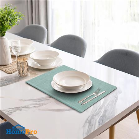 แผ่นรองจานหนัง PU KECH RAYON สีฟ้า_4