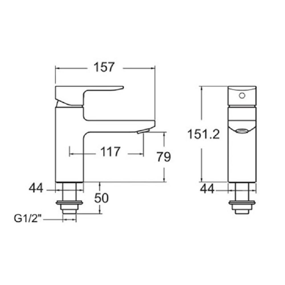 ก๊อกอ่างล้างหน้าเดี่ยว AMERICAN STANDARD A-1306-10BK