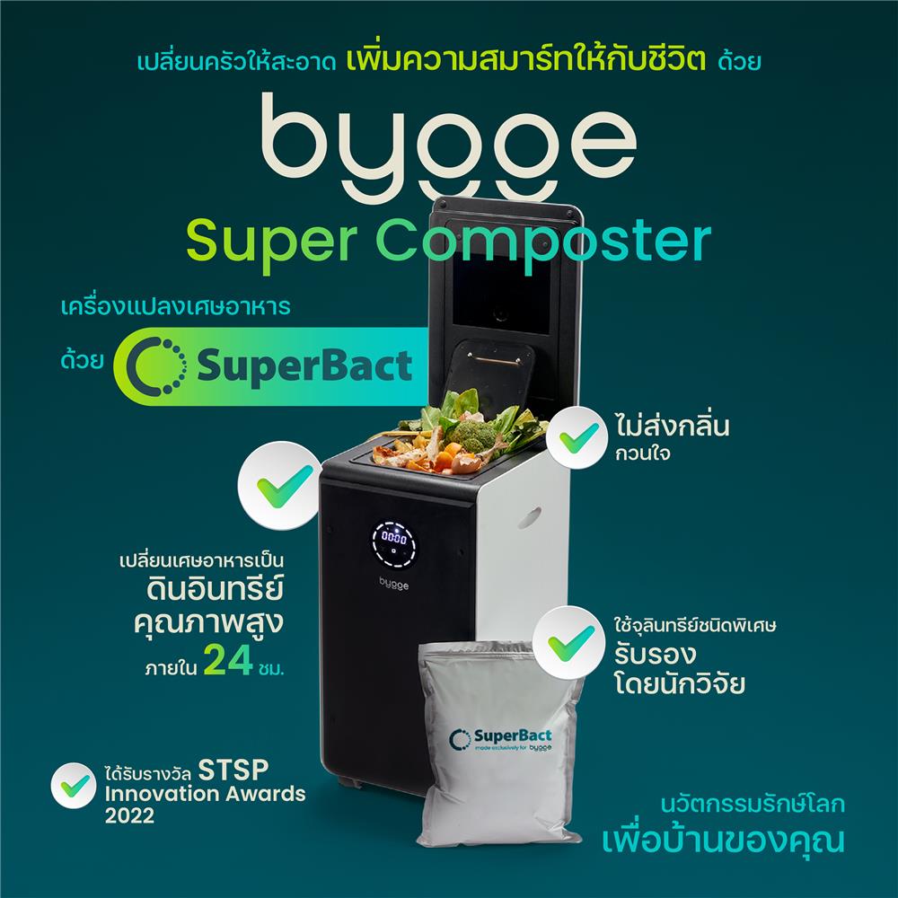 เครื่องย่อยเศษอาหารเป็นดินอินทรีย์ BYGGE 19 ลิตร