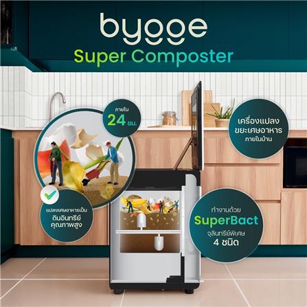 เครื่องย่อยเศษอาหารเป็นดินอินทรีย์ BYGGE 19 ลิตร_3