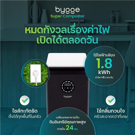 เครื่องย่อยเศษอาหารเป็นดินอินทรีย์ BYGGE 19 ลิตร_7