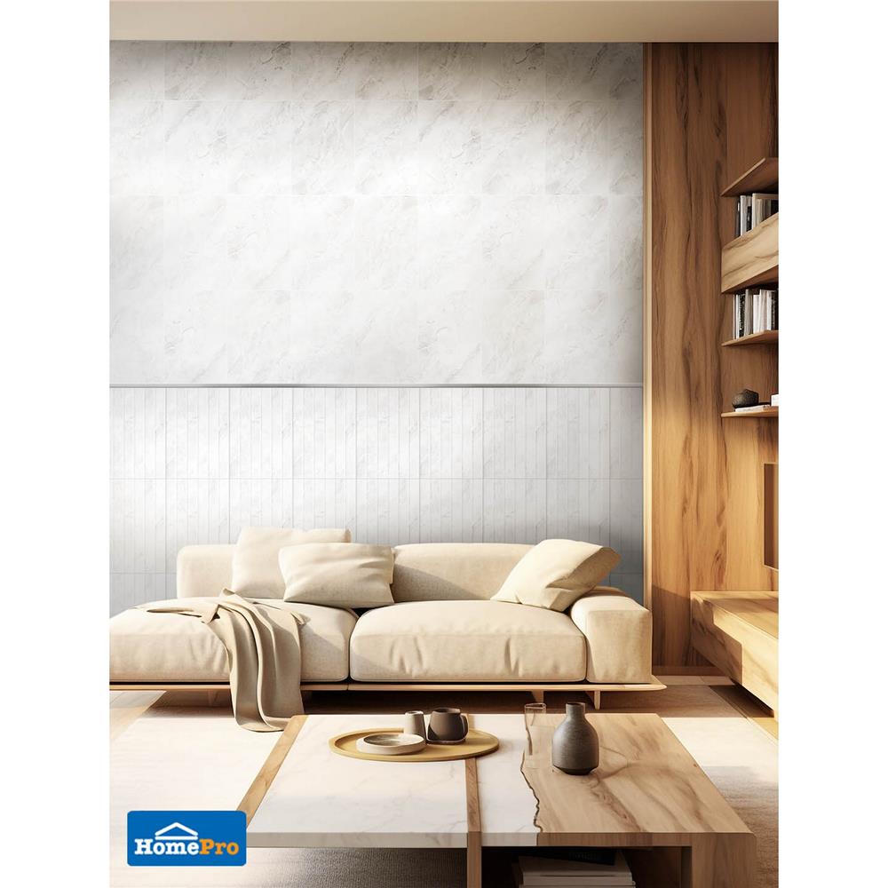 กระเบื้องผนัง 30x45 ซม. TARA ซาริฟ กลาง เทาอ่อน 0.81 ตร.ม.