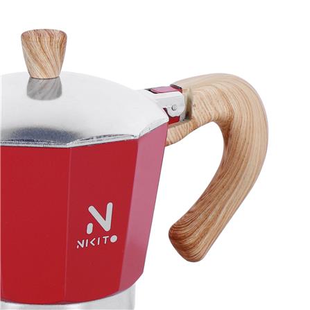 หม้อต้มกาแฟ NIKITO 6 CUPS สีแดง_3