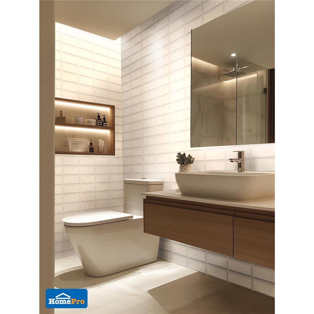 กระเบื้องผนัง 30x45 ซม. TARA แคชฟียา ไวท์ 0.81 ตร.ม.