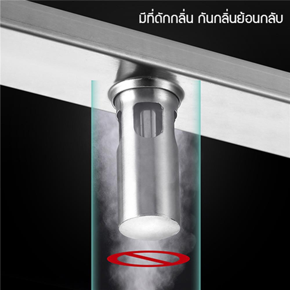 รางน้ำทิ้ง CASSA CL0186 40 ซม. สีเงิน