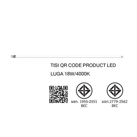 หลอด LED BEC T8 LUGA DE 18 วัตต์ COOL WHITE G13_5