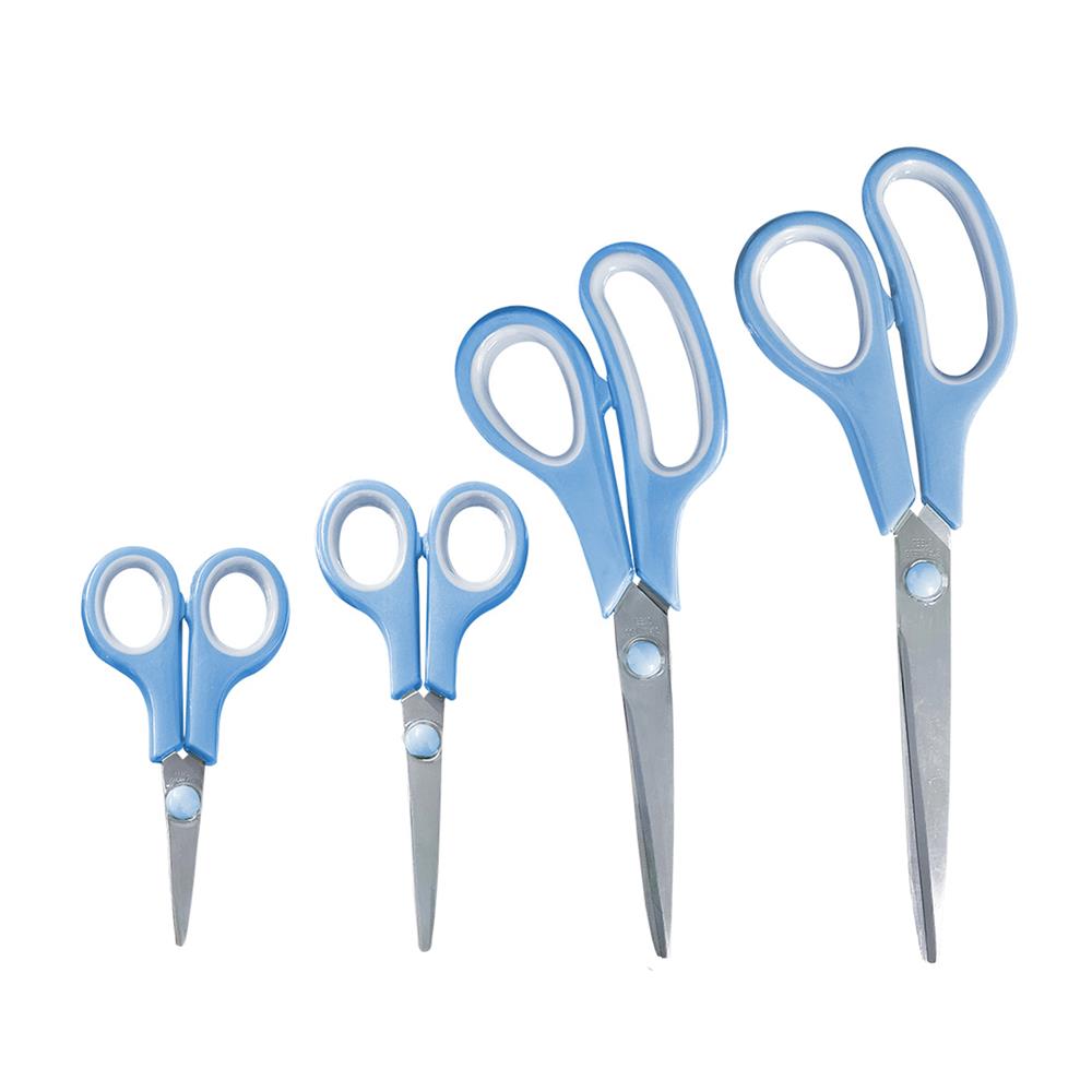 ชุดกรรไกรอเนกประสงค์ COLOR KIT สีฟ้า แพ็ก 4 ชิ้น