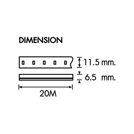 ไฟเส้น LED RACER HIGH CLASS 7 วัตต์/เมตร DAYLIGHT 20 เมตร_5