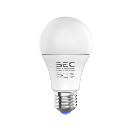 หลอด LED BEC ULTRA-X 11 วัตต์ WARM WHITE E27 แพ็ก 4 ชิ้น_1