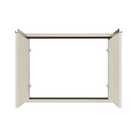 บานซิงค์คู่ JUPITER SILKY MOON 83x63 cm. สีน้ำตาล_1