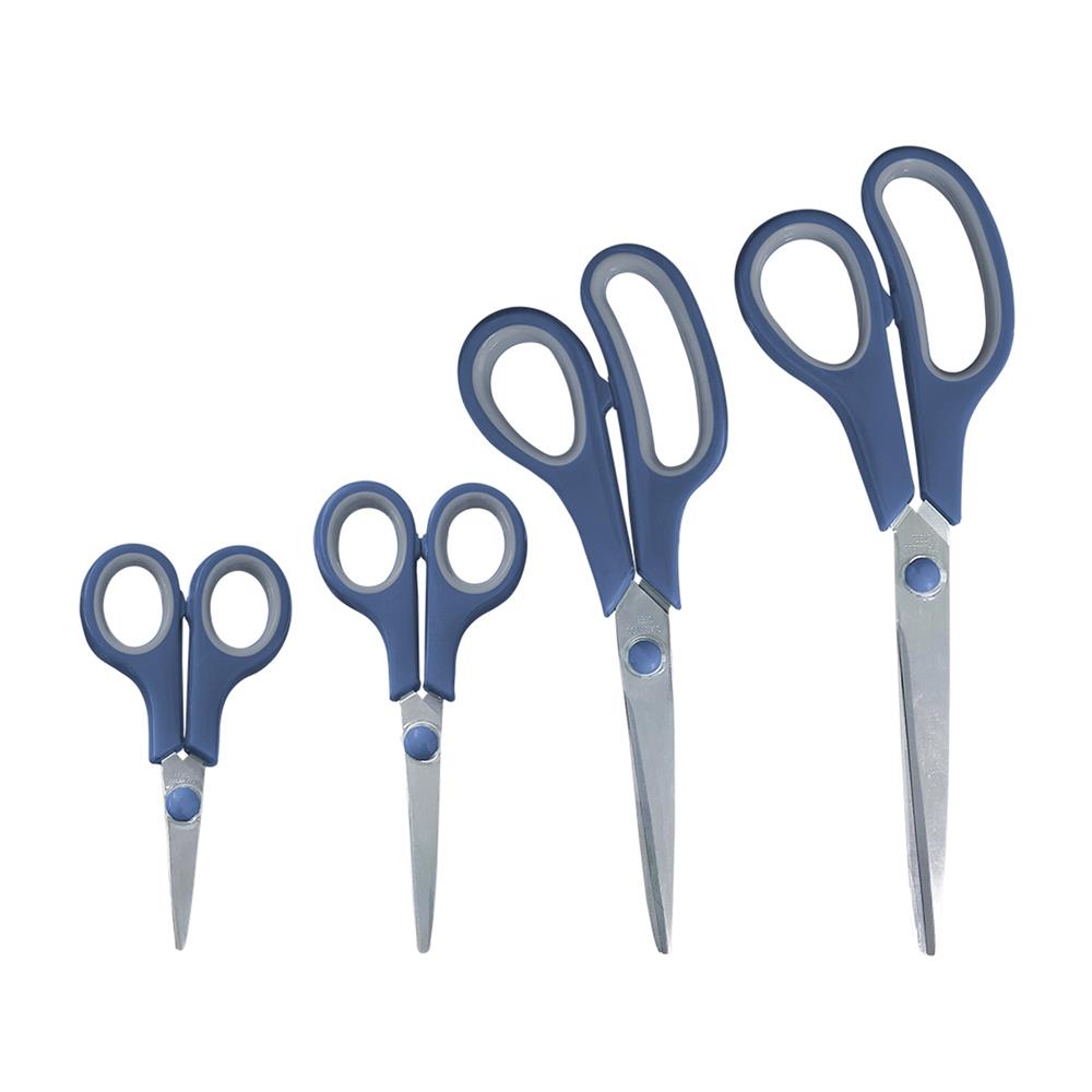 ชุดกรรไกรอเนกประสงค์ COLOR KIT สีน้ำเงิน แพ็ก 4 ชิ้น