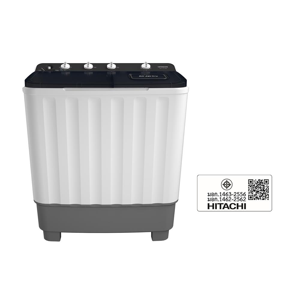 เครื่องซักผ้า 2 ถัง HITACHI LTT 12JWT MRG 12 กก. สีเทา