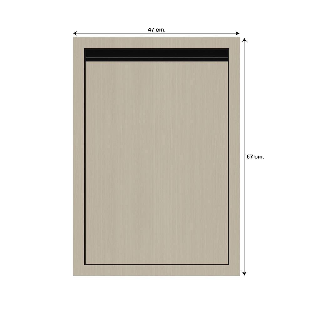 บานซิงค์เดี่ยวเรียบ JUPITER SILKY MOON 47x67 ซม. สีน้ำตาล