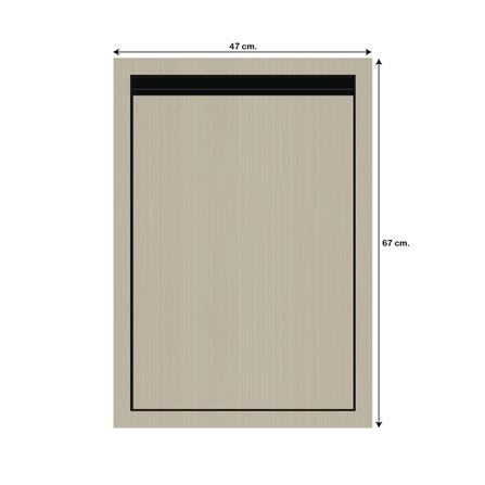 บานซิงค์เดี่ยว JUPITER SILKY MOON 43x63 ซม. สีน้ำตาล_3