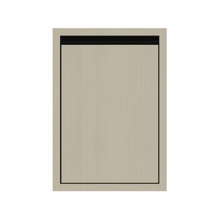 บานซิงค์เดี่ยวเรียบ JUPITER SILKY MOON 47x67 ซม. สีน้ำตาล
