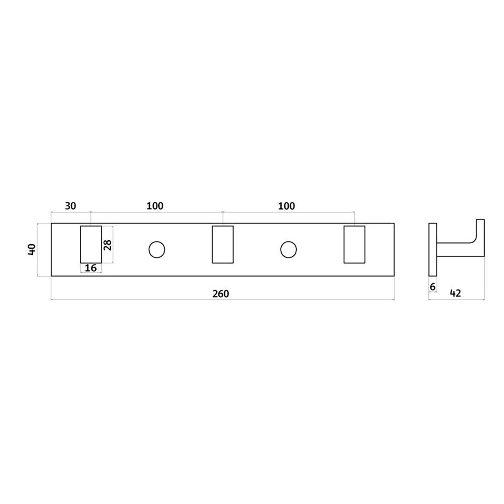ขอแขวนผ้า RASLAND RA W1531-W9999-GG สีเทา