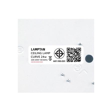 ไฟเพดาน LED LAMPTAN CURVE 15 นิ้ว 24 วัตต์ DAYLIGHT สีขาว_7