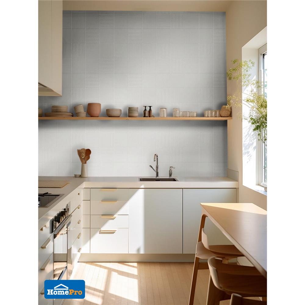 กระเบื้องผนังพอร์ซเลน 4x4 นิ้ว COTTO MT 4SR1 สลิม ฟอร์มา ขาว PM 1 ตร.ม.