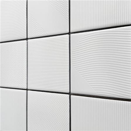 กระเบื้องผนังพอร์ซเลน 4x4 นิ้ว COTTO MT 4SR1 สลิม ฟอร์มา ขาว PM 1 ตร.ม._2